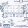 Hampstead Mid Blue | non-woven tapetti | 20th Century Papers-Little Greene-Sasu’s sisustus- ja huonekaluliike