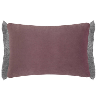 Pink decorative cushion with fringe | 60 x 40 cm | Daphne