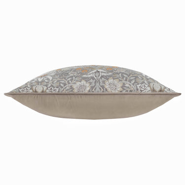 Harmaa-beige jacquard-sisustustyyny | 55 x 55 cm | William Morris Strawberry Thief