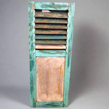 Aqua green shutter | 35 x 3 x 90 cm | Vintage