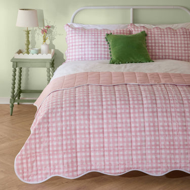 Double-sided pink bedspread | 265 x 265cm