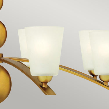 Chandelier antique brass | ø96.5 x 74.7 - 374.7 cm | Zelda |