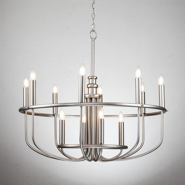 Chandelier brushed nickel | ø88.2 x 87.8 - 205.4 cm | Capitol Hill |