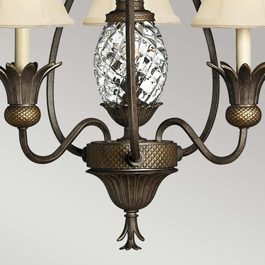 Chandelier pearl bronze | ø54.6 x 89 - 241.5 cm | Plantation