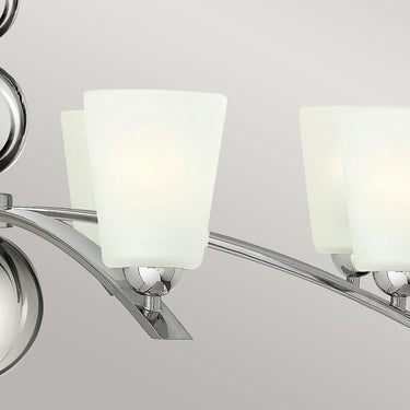 Chandelier polished nickel | ø96.5 x 74.7 - 374.7 cm | Zelda |