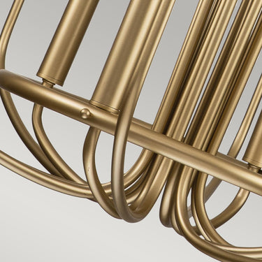 Chandelier matte brass | ø88.2 x 87.8 - 205.4 cm | Capitol Hill |