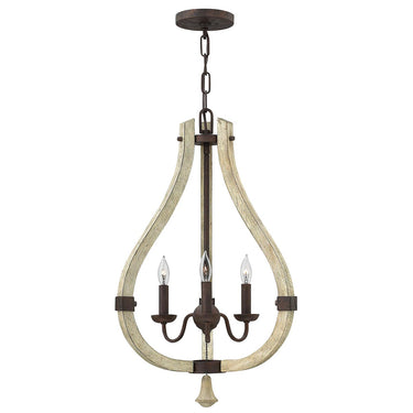 Chandelier light wood | ⌀40.6 x 72 - 326 cm | Middlefield |