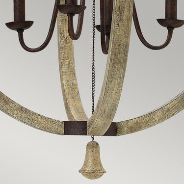 Chandelier light wood | ⌀61 x 82.2 - 336.2 cm | Middlefield |