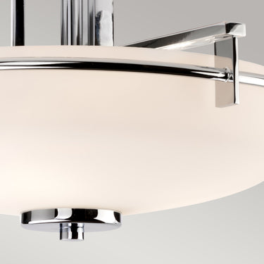 Ceiling light polished chrome | For bathroom | ⌀41.6 x 29.1 cm | Taylor | (IP44)