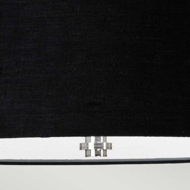 Ceiling lamp polished chrome/black shade | For bathroom | ⌀40 x 42.5 cm | Falmouth | (IP44)