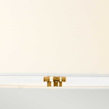 Ceiling lamp gold/cream white shade | For bathroom | ⌀40 x 42.5 cm | Falmouth | (IP44)