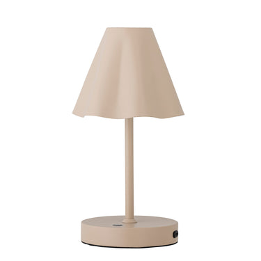 Cream white rechargeable table lamp | Ø15xH28cm | Lianna Portable Lampe