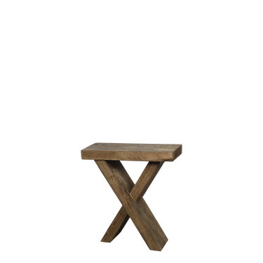 Reclaimed wood side table | 45 x 20 x 49 cm | Grimaud