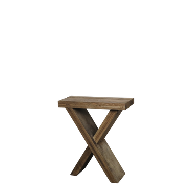Reclaimed wood side table | 50 x 25 x 59 cm | Grimaud