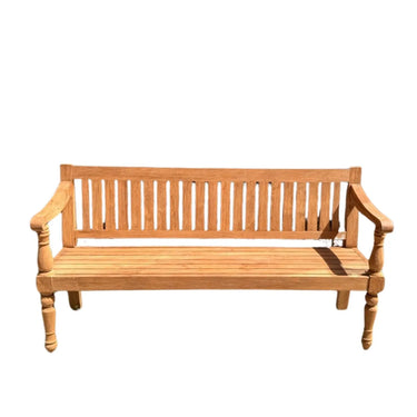 Kierrätystiikkinen puunvärinen puusohva | 180 × 56 x 96 cm | Salvia