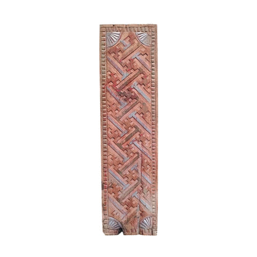 Koriste kaiverrus Indonesiasta | Wooden ornament of teak wood | L73 x H19 x W2 | Vintage-Vintage by Sasu's-Sasu’s sisustus- ja huonekaluliike