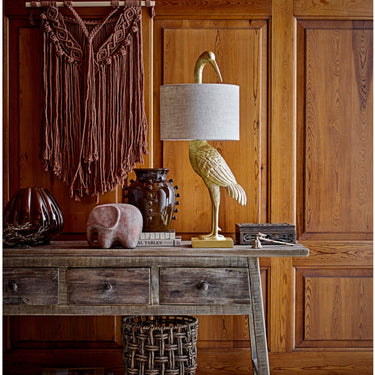 Heron Table lamp, Gold, Polyresin L35,5xH73xW30 cm