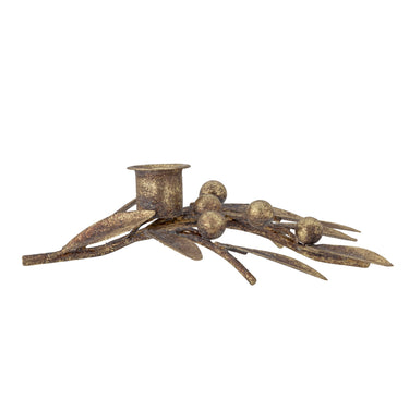 Mirabel Candle Holder, Gold, Metal L18xH5xW13 cm