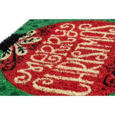 Kynnysmatto vihreä-punainen | 75 x 45 x 1,5 cm | Ornament