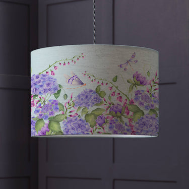 Lampshade for table and ceiling lamp blue-violet | ∅40 x 25cm | Seraphinia