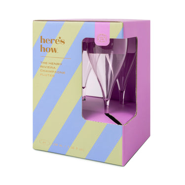 Liilat piknik-samppanjalasit akryylia 4 kpl setti | 150 ml | Henry