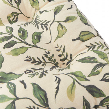 Off-white and green seat cushion 2 pcs | 40 x 40 cm | Herb Garden