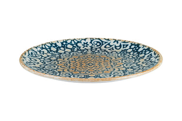 Moroccan patterned blue round dinner plate | Ø23 cm | Alhambra