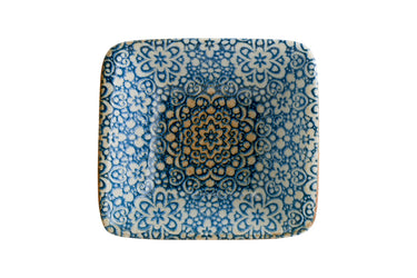 Moroccan patterned blue rectangular bowl | 8 x 8.5 cm | Alhambra