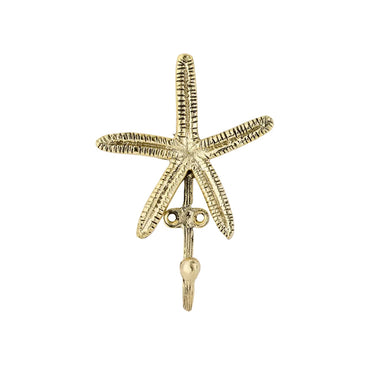 Starfish wall hook brass | Gold | 9 x 4 x 13 cm | Sienna
