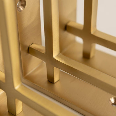 Brass shelf bracket | Brushed brass | Art Deco
