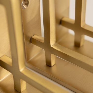Brass shelf bracket | Brushed brass | Art Deco