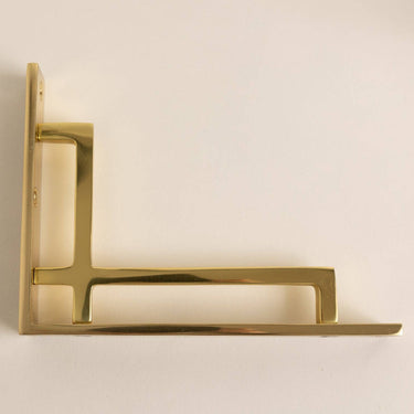 Brass shelf bracket | Polished brass | Art Deco