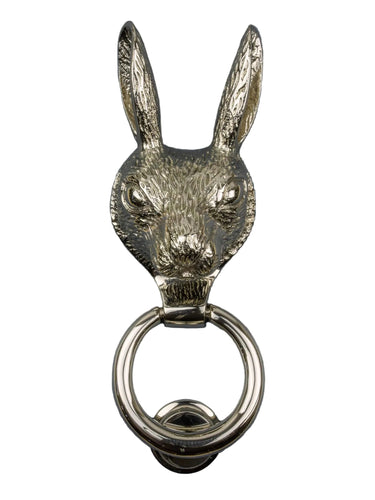 Messinkinen jänis-ovikokulkutin | Nikkeli | 6,5 x 5 x 19 cm | Hare