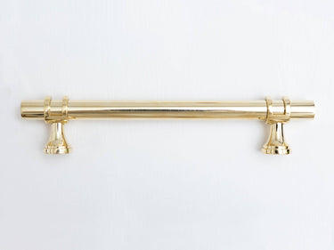 Classic brass pull | Matt brass | Ø1.2 x 3 x 20 cm | Plain