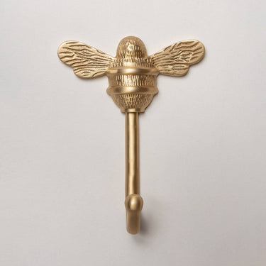 Bee coat hook iron | Matt brass | 10.3 x 4.4 x 13.3 cm | Bee