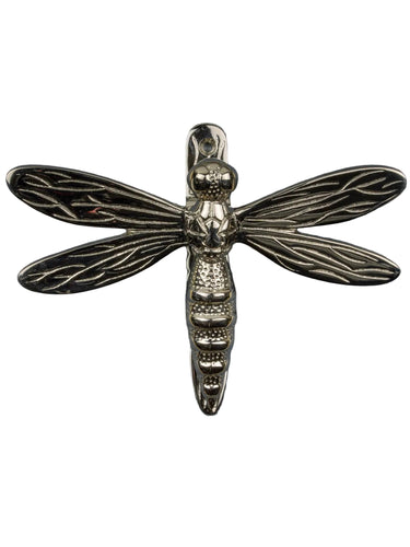 Messinkinen sudenkorento-ovikolkutin | Nikkeli | 16 x 4 x 11 cm | Dragonfly