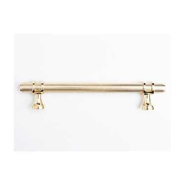 Classic wire puller brass textured surface | Polished brass | Ø1.2 x 3.5 cm x 20 cm | Knurled