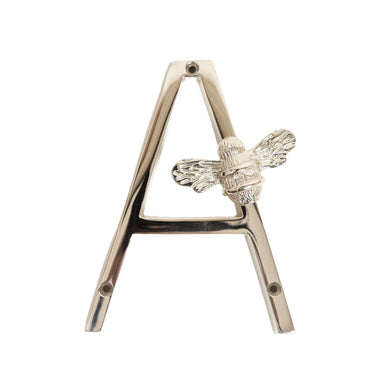 Messinkiset talokirjaimet ABC | Nikkeli | Korkeus 13 cm