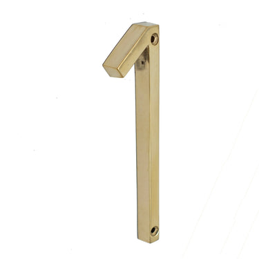 Messinkiset talonumerot 0-9 | Korkeus 13 cm | Kiillotettu messinki