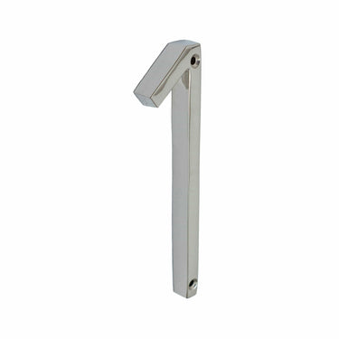 Messinkiset talonumerot 0-9 | Korkeus 13 cm | Nikkeli