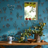Mr Straw's Greenhouse Air Force Blue | non-woven tapetti | In the Garden