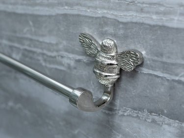 Brass towel rail | Nickel | 45 x 5.5 x 7 cm | Bee