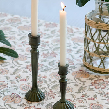 Olive green candle holder | Ø4 x 9.5 cm