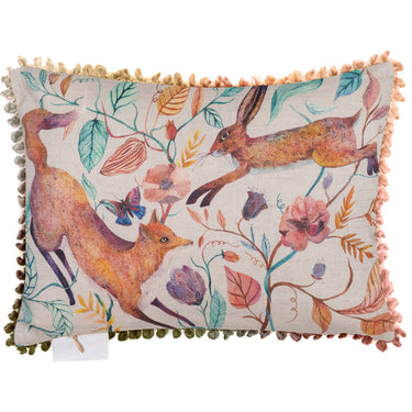 Orange decorative cushion | 35 x 25 cm | Woodland Tales