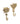 Devi Palmtree Hook Set  Gold Antique Shiny | 12 x 7 x 0,5 cm