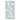 Napkin w. flower garlands L20/W10 cm sky blue