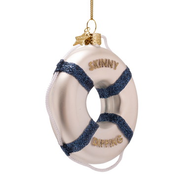 Pelastusrengas "Skinny Dipping" joulukoriste | 8,5 x 2 x 9,5 cm