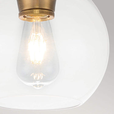 Ceiling lamp polished antique brass | ø21.6 x 23.5 cm | Tabby |