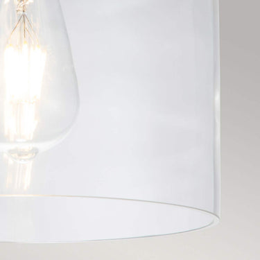 Ceiling lamp glass and polished antique brass | ø22.9 x 22.5 cm | Hounslow |