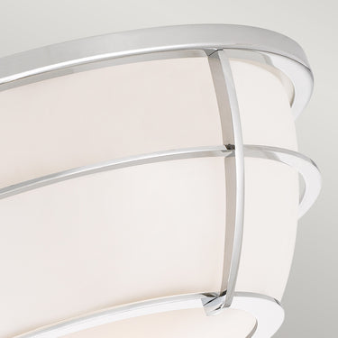 Ceiling light polished chrome | For bathroom | ⌀32.7 x 13.6 cm | Chance | (IP44)